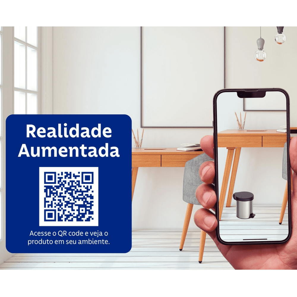 Lixeira Inox New 5 Litros Tramontina - Imagem 7